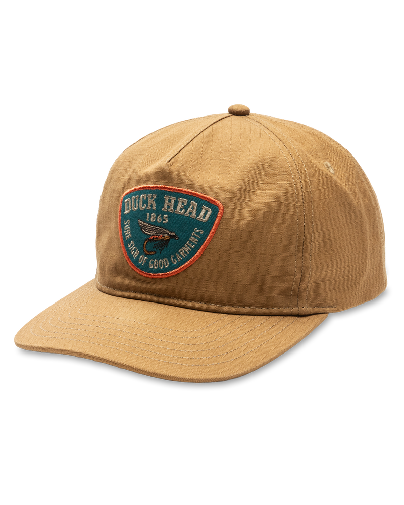 Fly Lure Ripstop Unstructured 5-Panel Hat - Bronze Brown