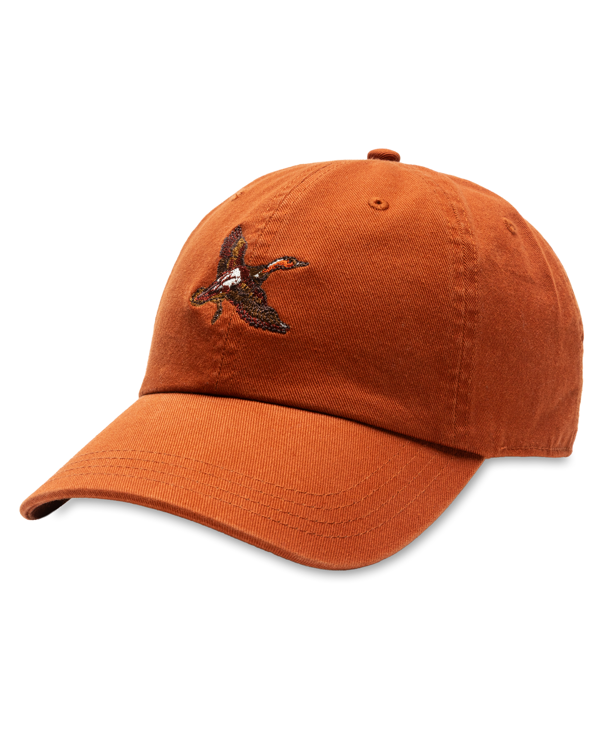 Vintage Motif Cotton Twill Hat - Red Earth