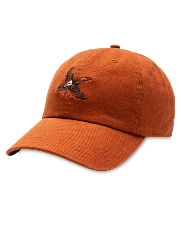 Vintage Motif Cotton Twill Hat - Red Earth