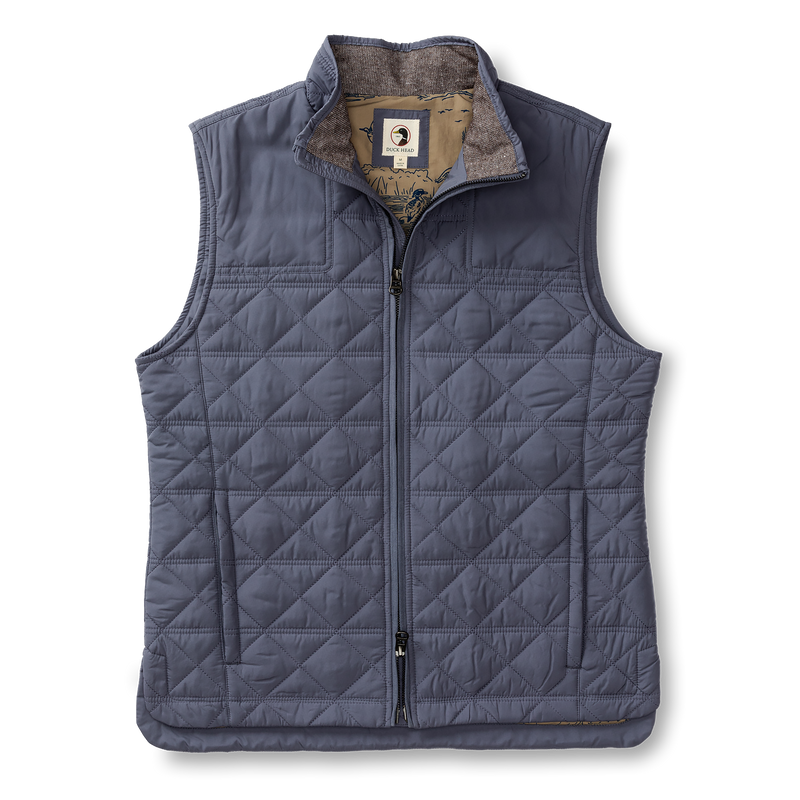 Fremont Performance Quilted Vest - Slate Blue
