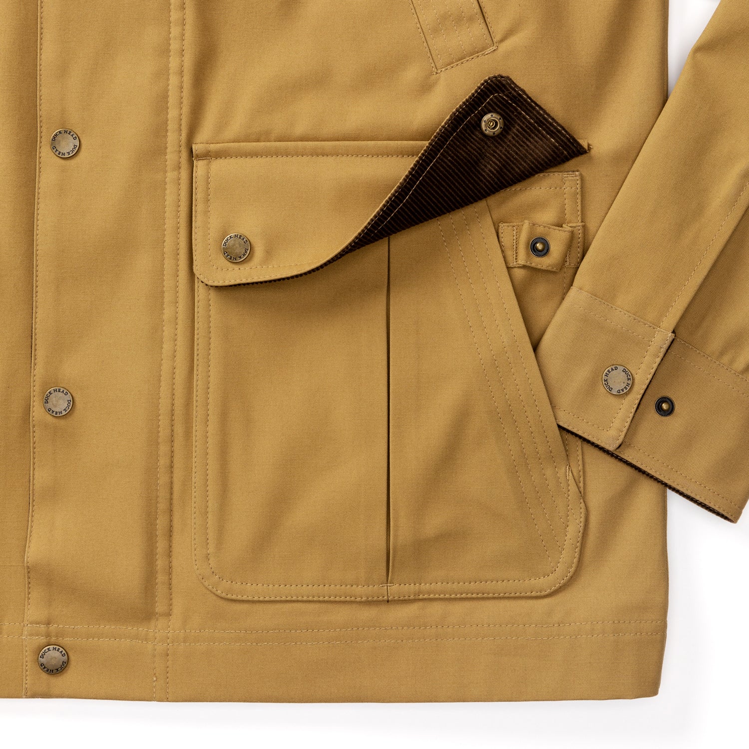 Waxed Duck Canvas Jacket - Dull Gold