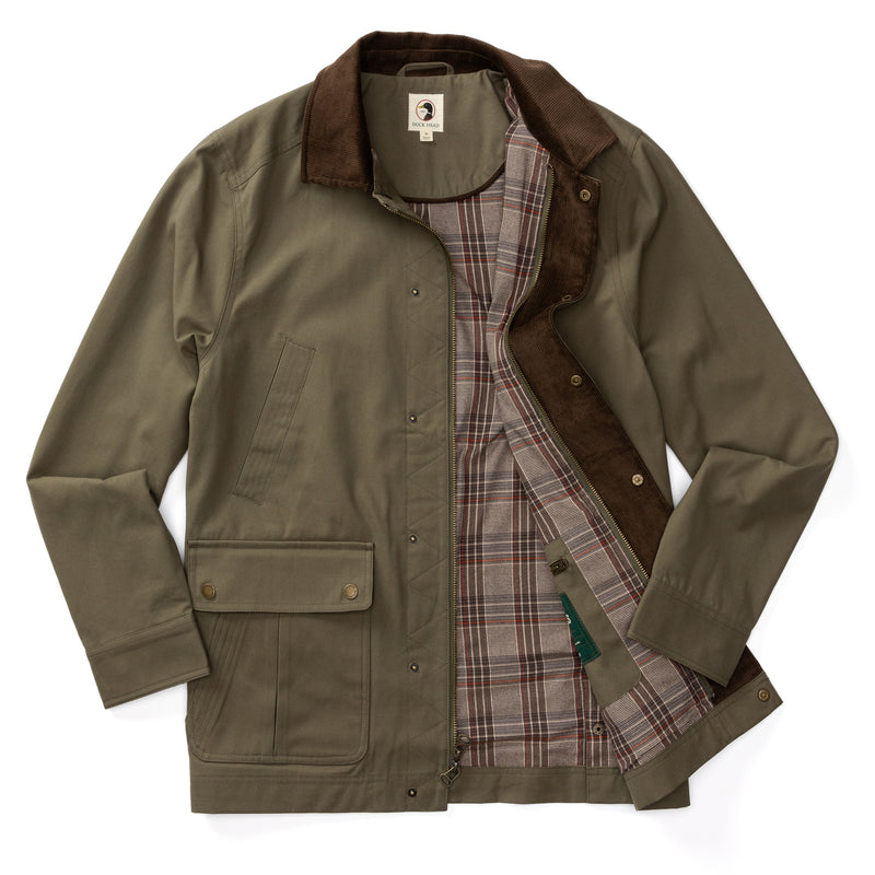 Waxed Duck Canvas Jacket - Dark Olive