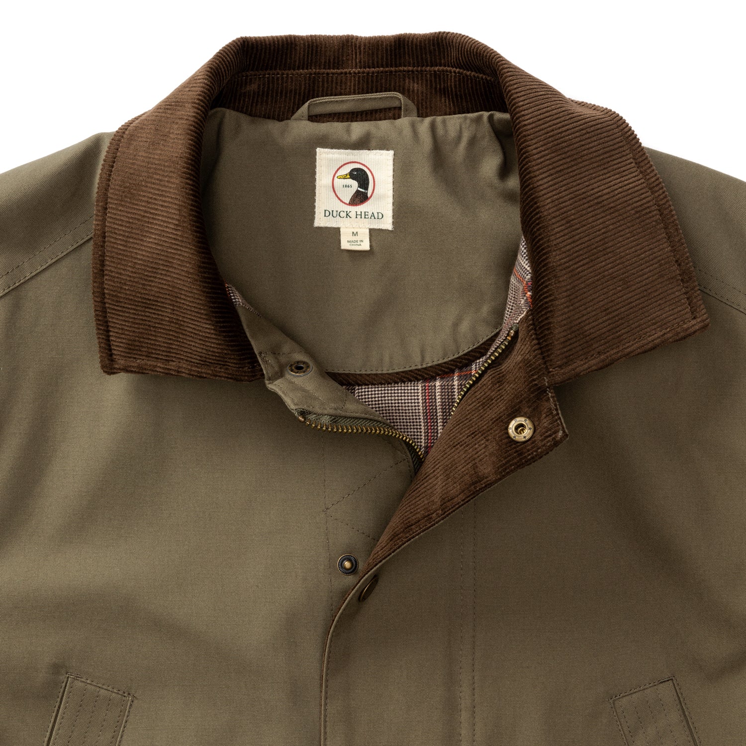 Waxed Duck Canvas Jacket - Dark Olive