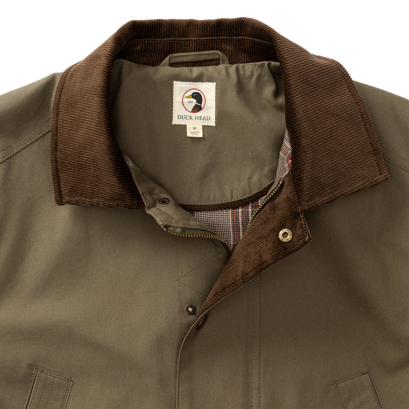 Waxed Duck Canvas Jacket - Dark Olive