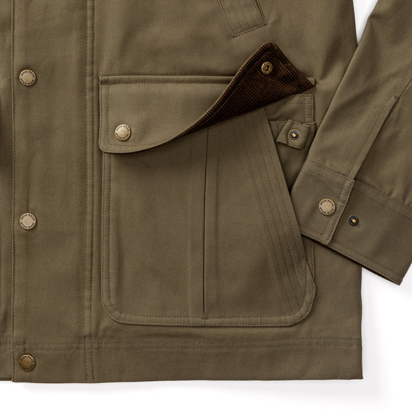 Waxed Duck Canvas Jacket - Dark Olive