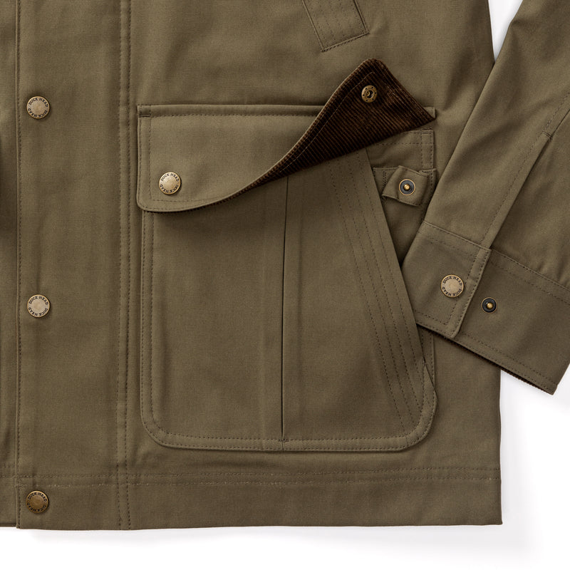 Waxed Duck Canvas Jacket - Dark Olive