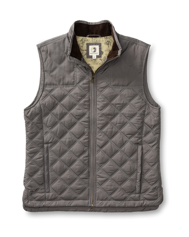 Fremont Sport Performance Quilted Vest - Fossil Gray