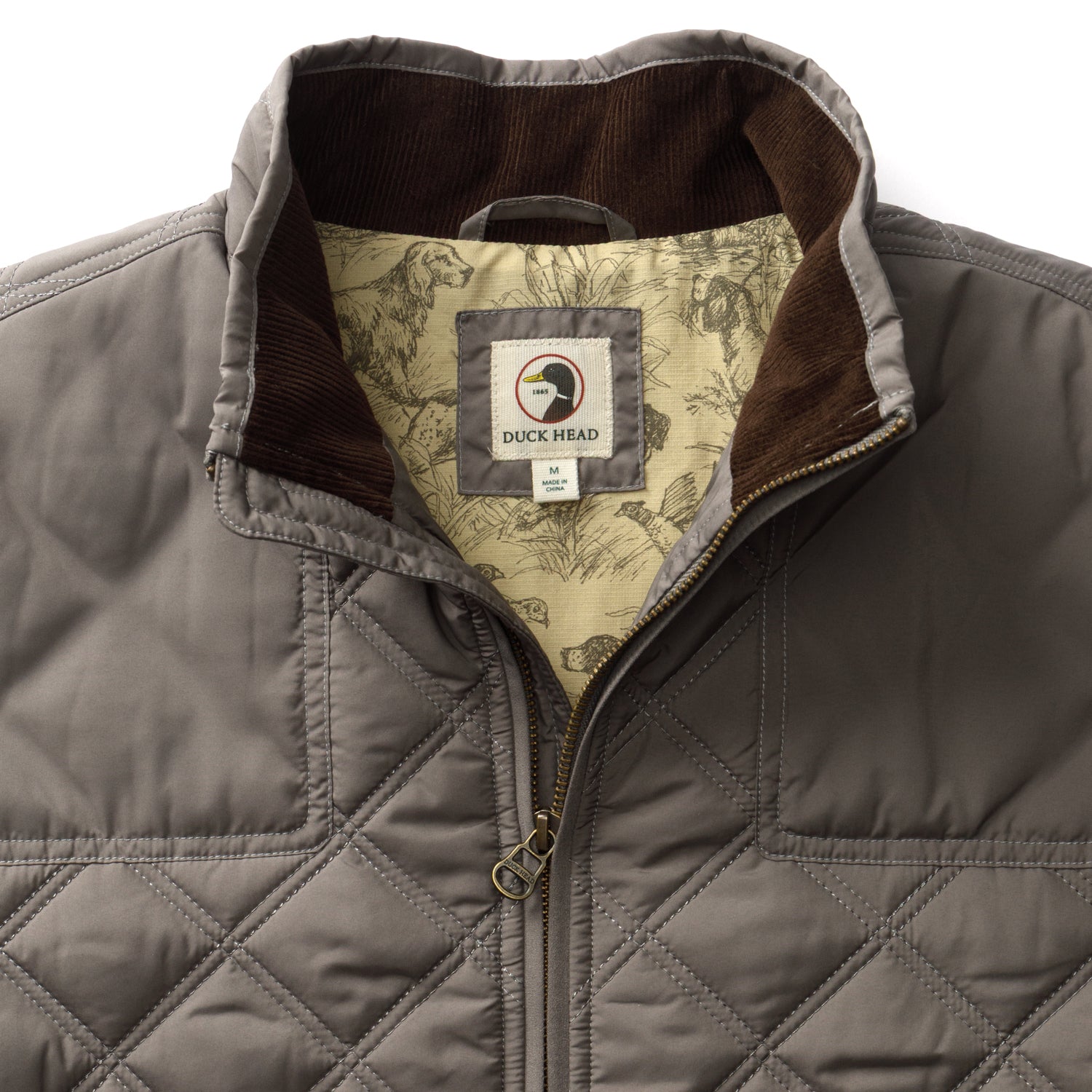 Fremont Sport Performance Quilted Vest - Fossil Gray