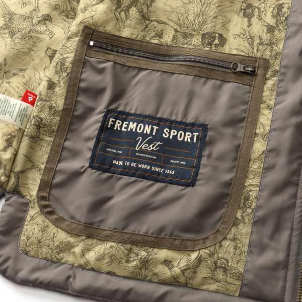Fremont Sport Performance Quilted Vest - Fossil Gray
