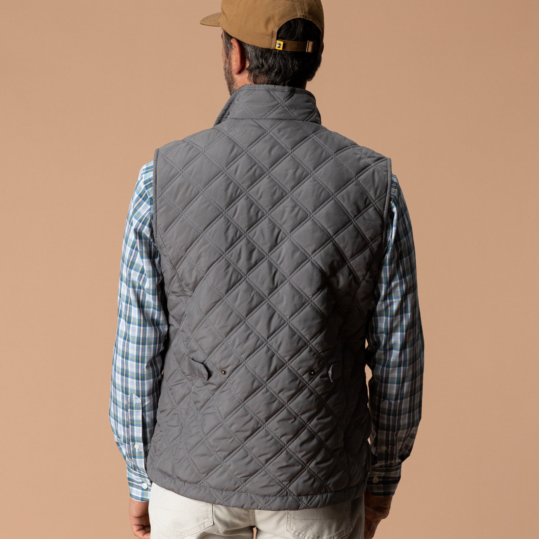 Fremont Sport Performance Quilted Vest - Fossil Gray