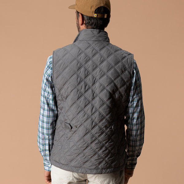 Fremont Sport Performance Quilted Vest - Fossil Gray
