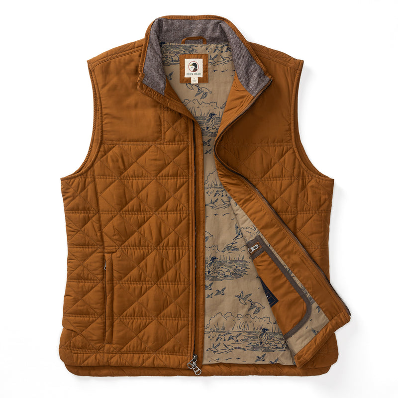 Fremont Sport Performance Quilted Vest - Dark Amber