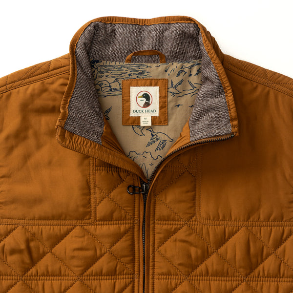 Fremont Sport Performance Quilted Vest - Dark Amber