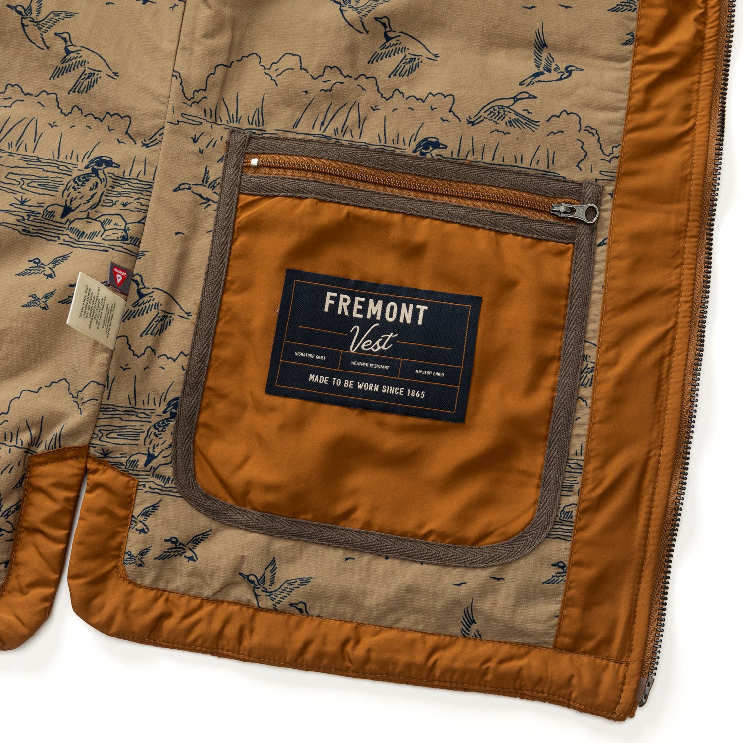 Fremont Sport Performance Quilted Vest - Dark Amber