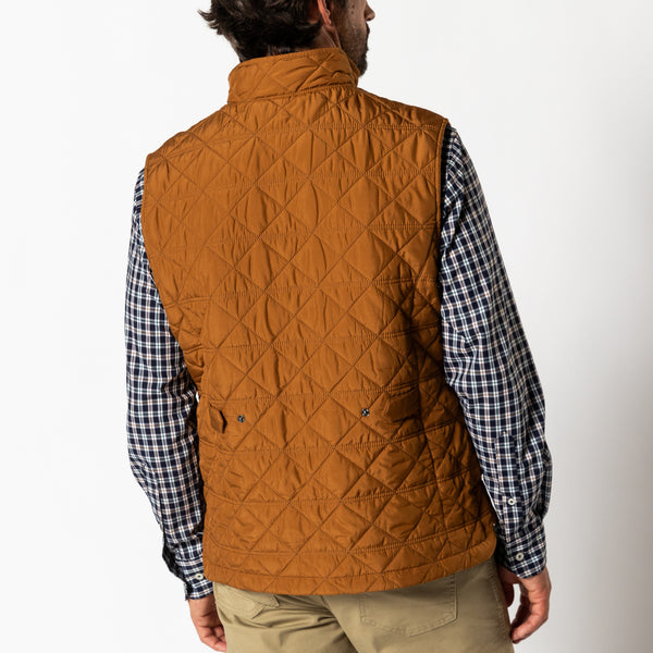 Fremont Sport Performance Quilted Vest - Dark Amber
