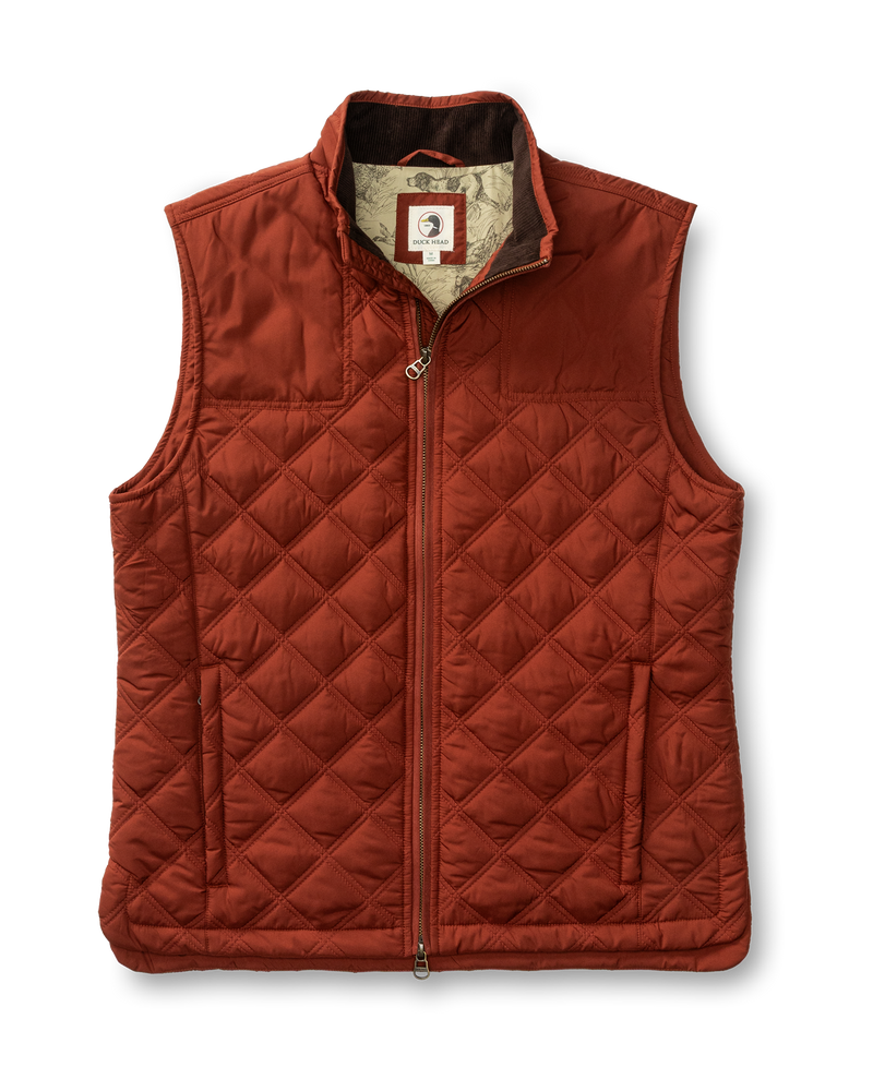Fremont Sport Performance Quilted Vest - Brandy Brown