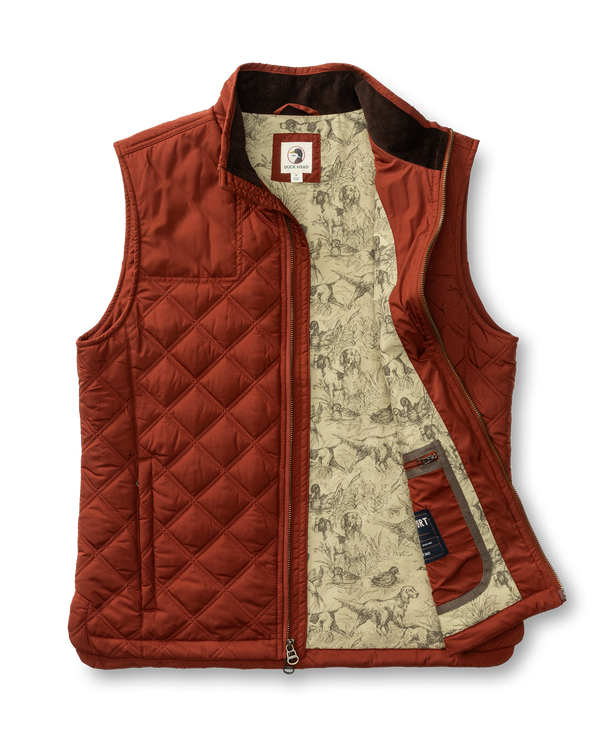 Fremont Sport Performance Quilted Vest - Brandy Brown