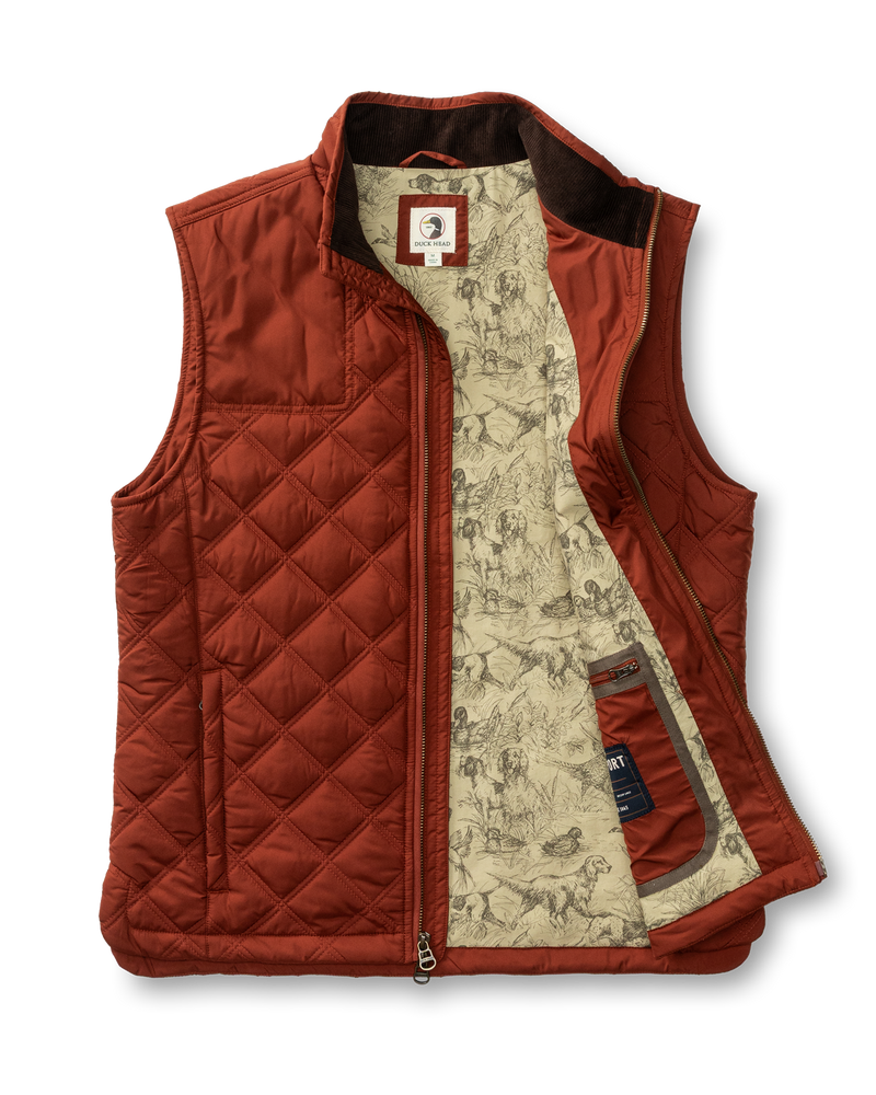 Fremont Sport Performance Quilted Vest - Brandy Brown