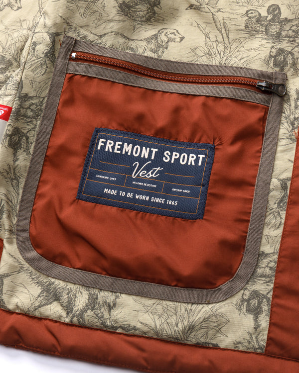Fremont Sport Performance Quilted Vest - Brandy Brown