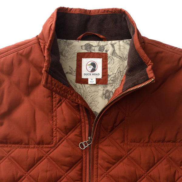 Fremont Sport Performance Quilted Vest - Brandy Brown