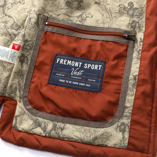 Fremont Sport Performance Quilted Vest - Brandy Brown