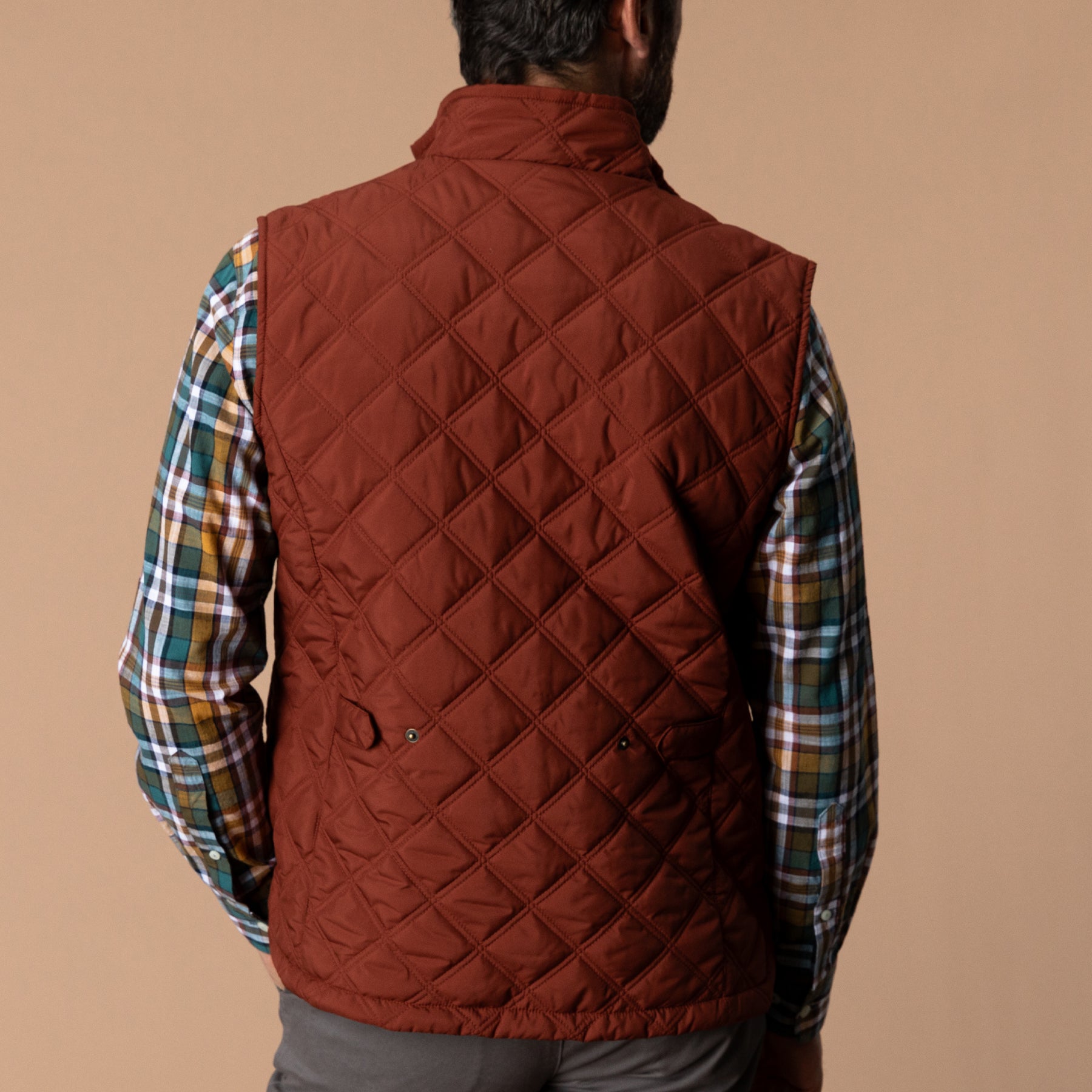 Fremont Sport Performance Quilted Vest - Brandy Brown