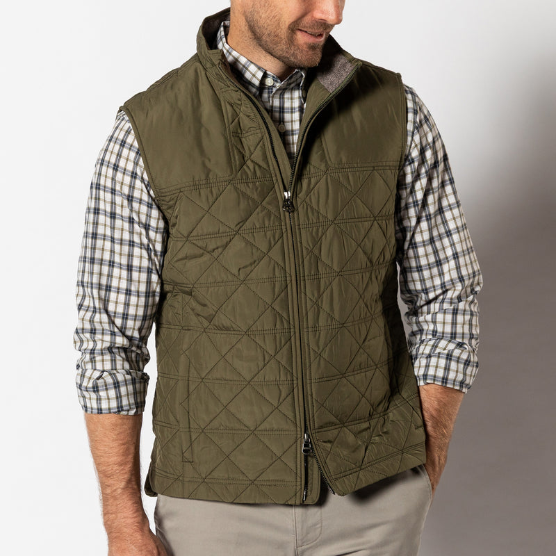 Fremont Sport Performance Quilted Vest - Olive