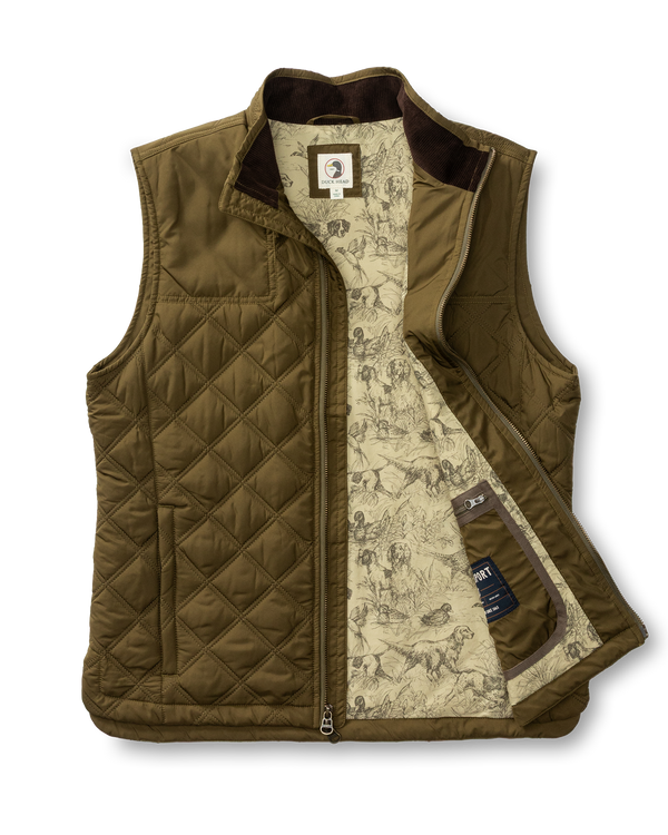 Fremont Sport Performance Quilted Vest - Dark Olive
