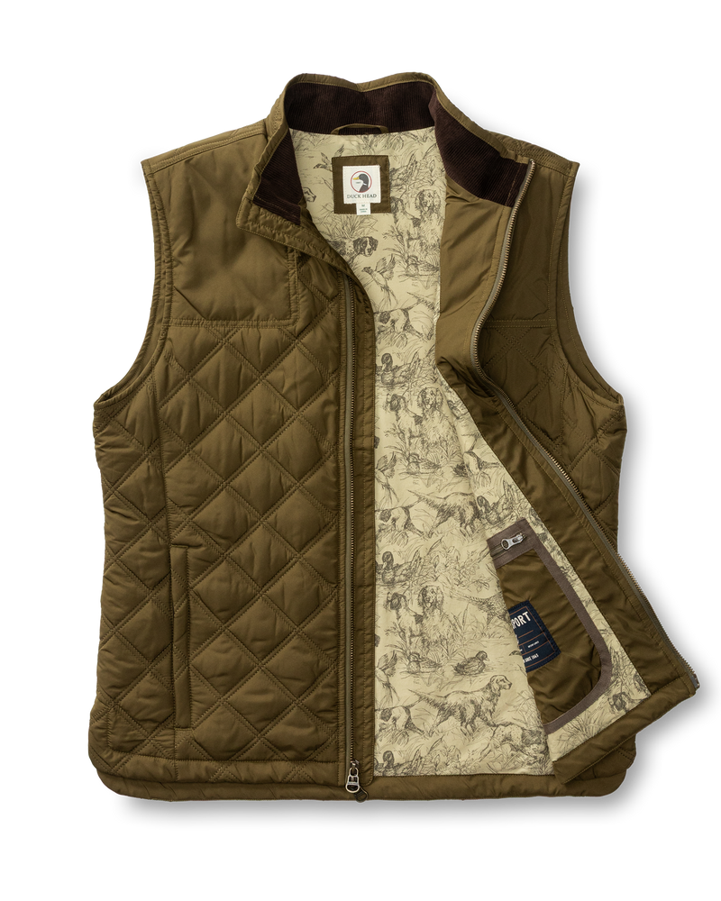 Fremont Sport Performance Quilted Vest - Dark Olive