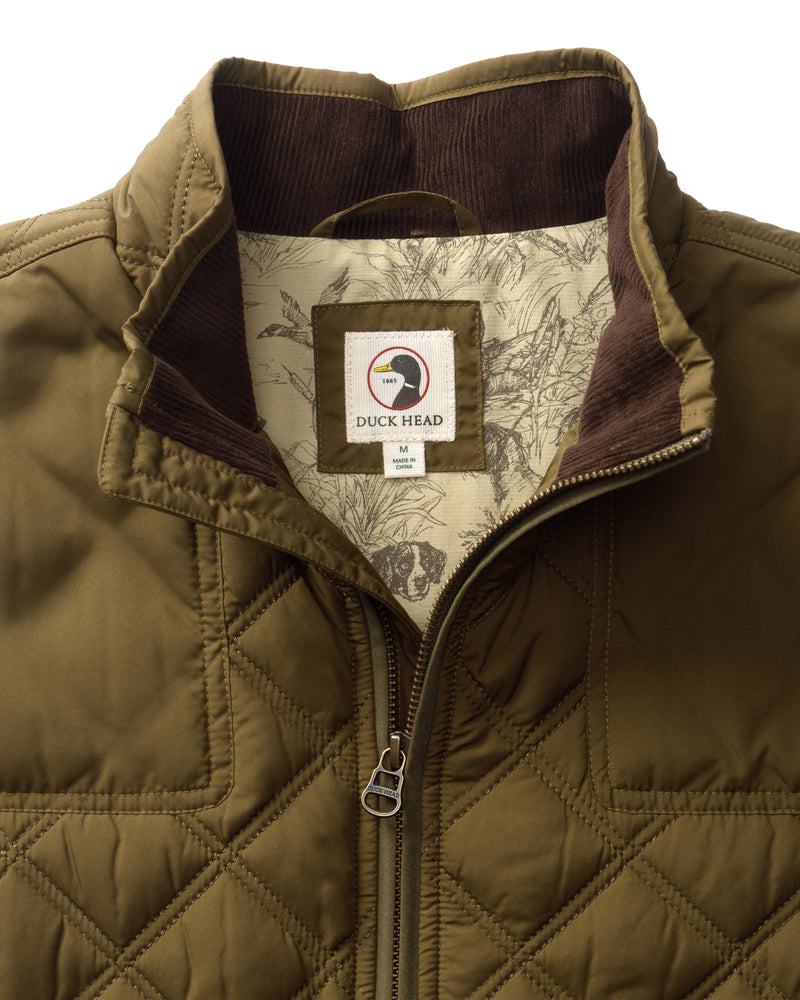 Fremont Sport Performance Quilted Vest - Dark Olive