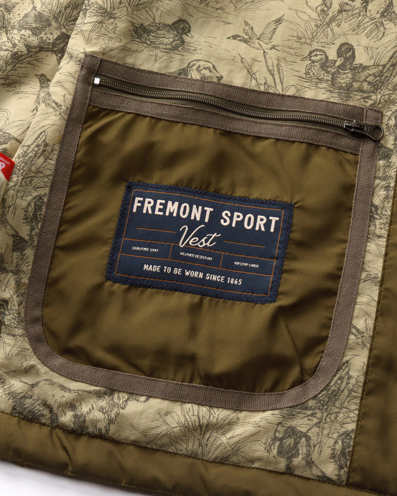 Fremont Sport Performance Quilted Vest - Dark Olive