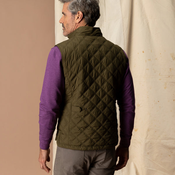 Fremont Sport Performance Quilted Vest - Dark Olive