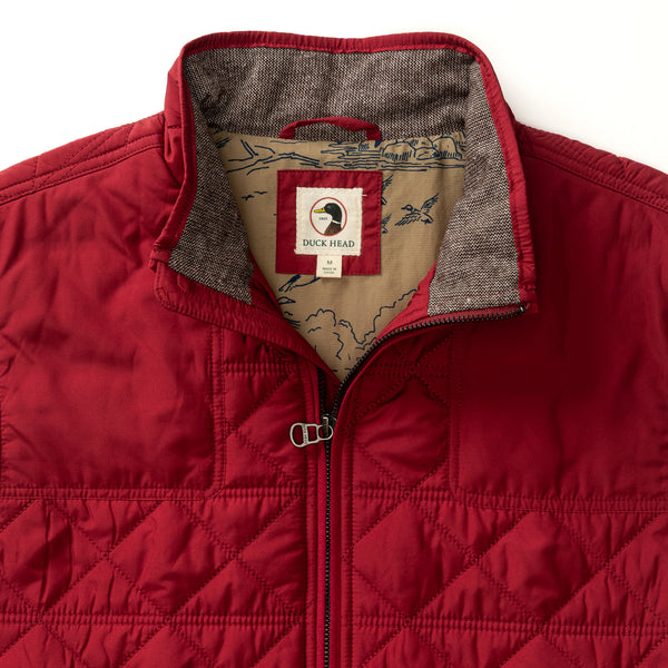 Fremont Sport Performance Quilted Vest - Deep Red