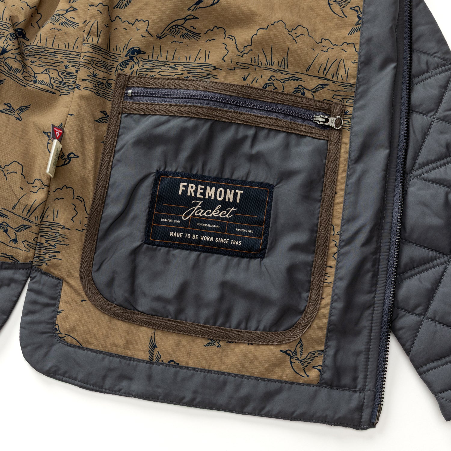 Fremont Sport Performance Quilted Jacket - Ocean Grey