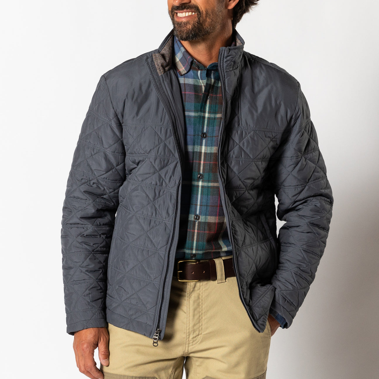Fremont Sport Performance Quilted Jacket - Ocean Grey