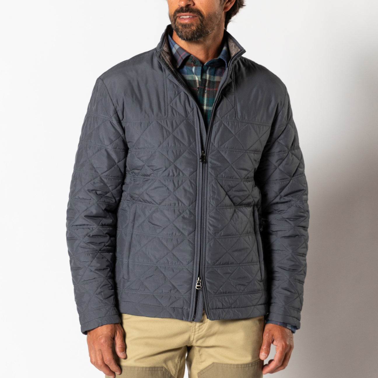 Fremont Sport Performance Quilted Jacket - Ocean Grey