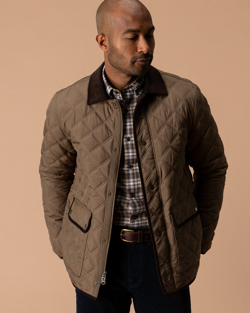 Fremont Lodge Performance Quilted Jacket - Dark Taupe