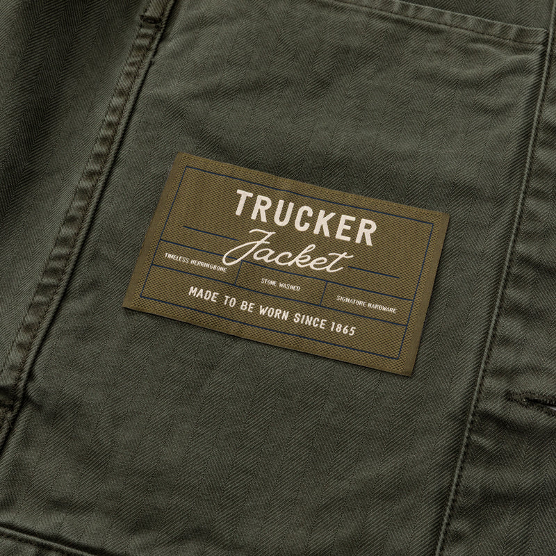 Trucker Jacket - Deep Olive