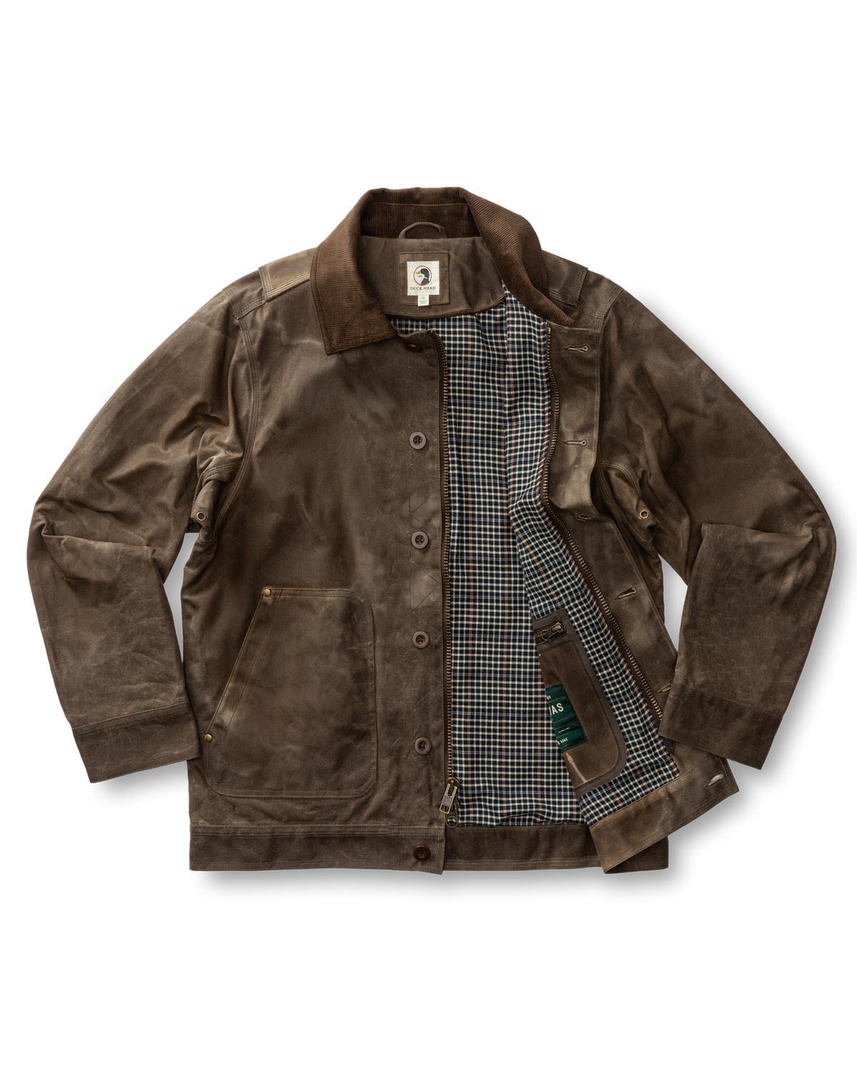 Waxed Duck Canvas Rancher Jacket - Dark Oak