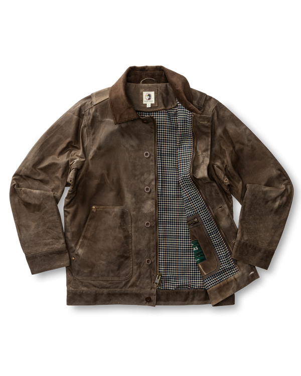 Waxed Duck Canvas Rancher Jacket - Dark Oak
