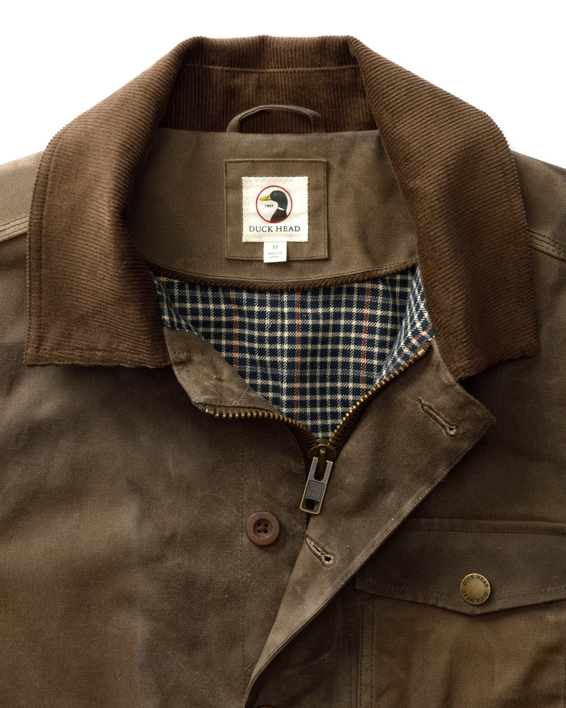 Waxed Duck Canvas Rancher Jacket - Dark Oak