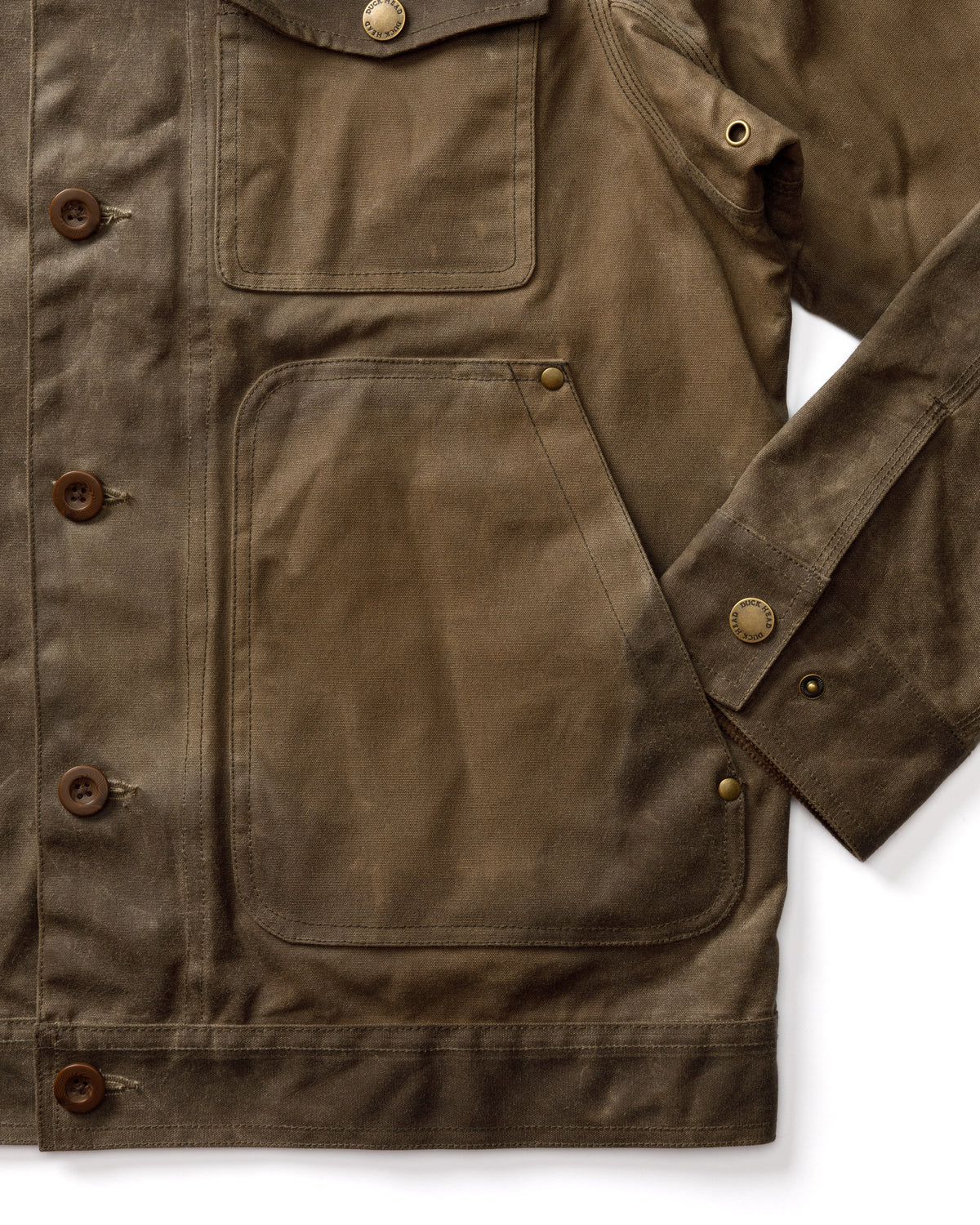 Waxed Duck Canvas Rancher Jacket - Dark Oak