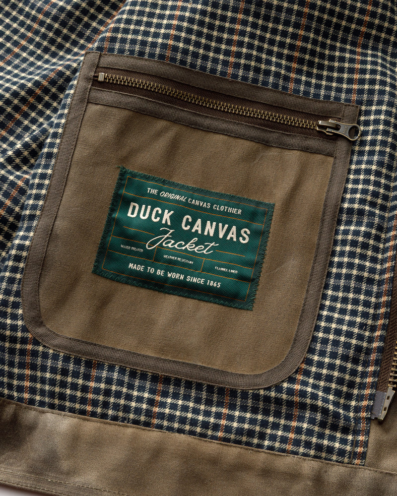 Waxed Duck Canvas Rancher Jacket - Dark Oak