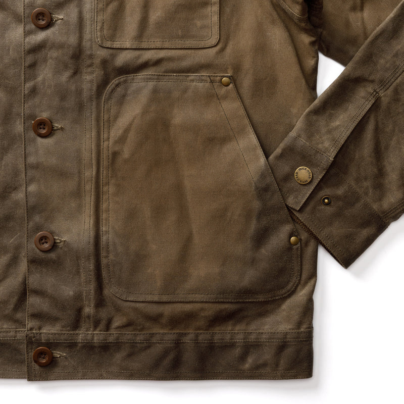 Waxed Duck Canvas Rancher Jacket - Dark Oak