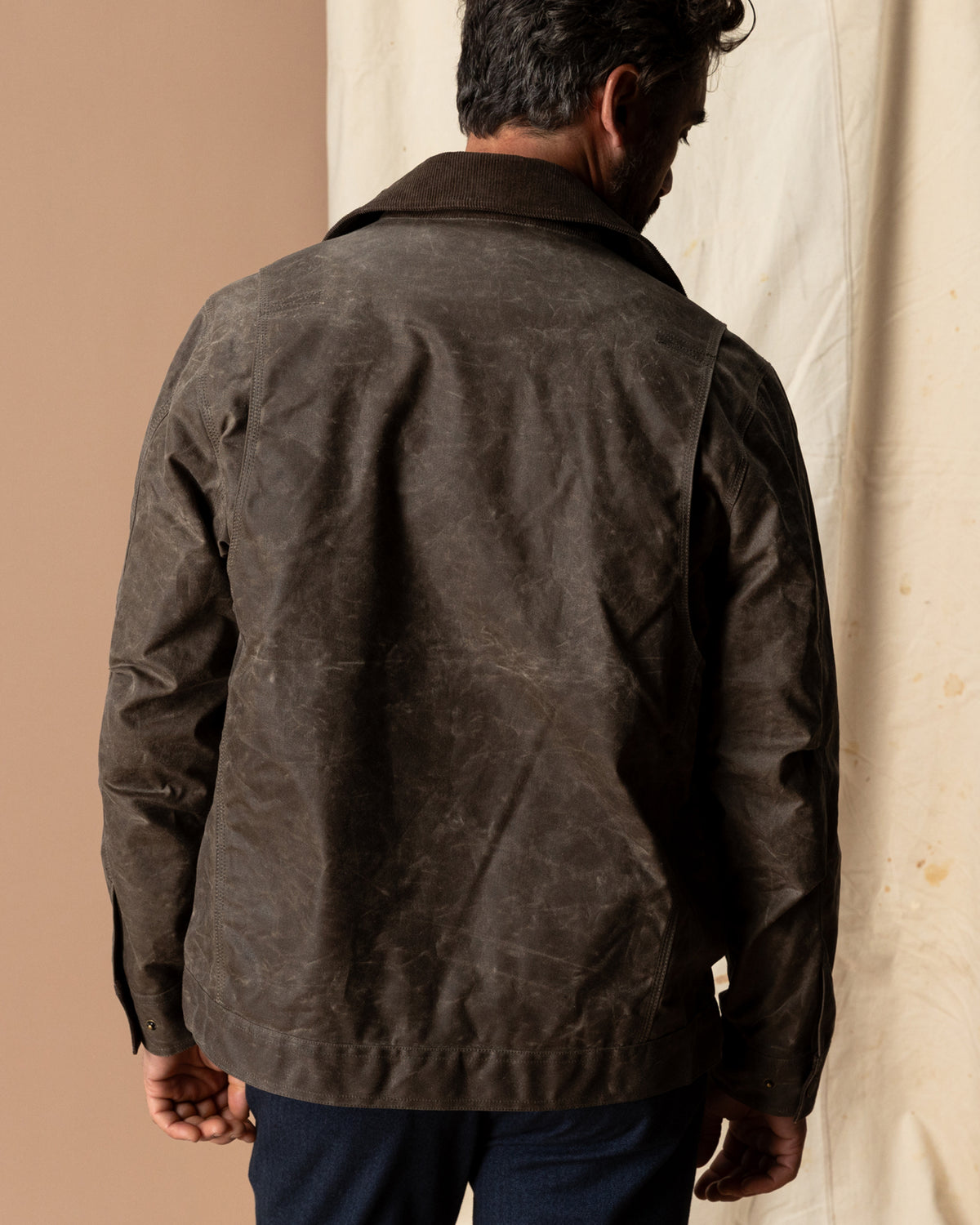 Waxed Duck Canvas Rancher Jacket - Dark Oak