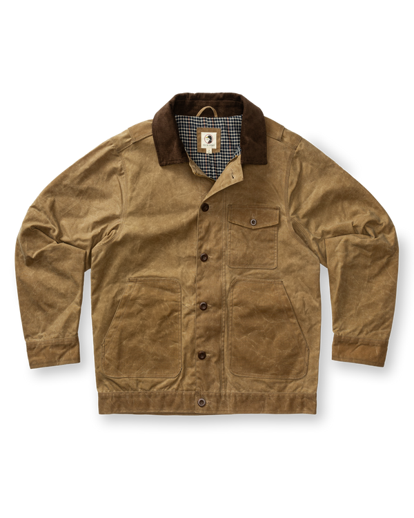 Waxed Duck Canvas Rancher Jacket - Umber Brown