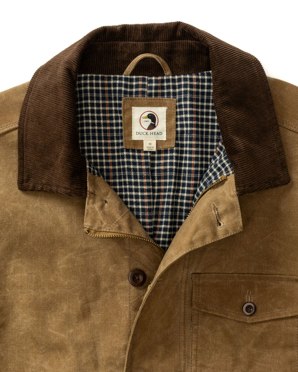 Waxed Duck Canvas Rancher Jacket - Umber Brown