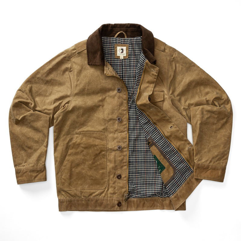 Waxed Duck Canvas Rancher Jacket - Umber Brown