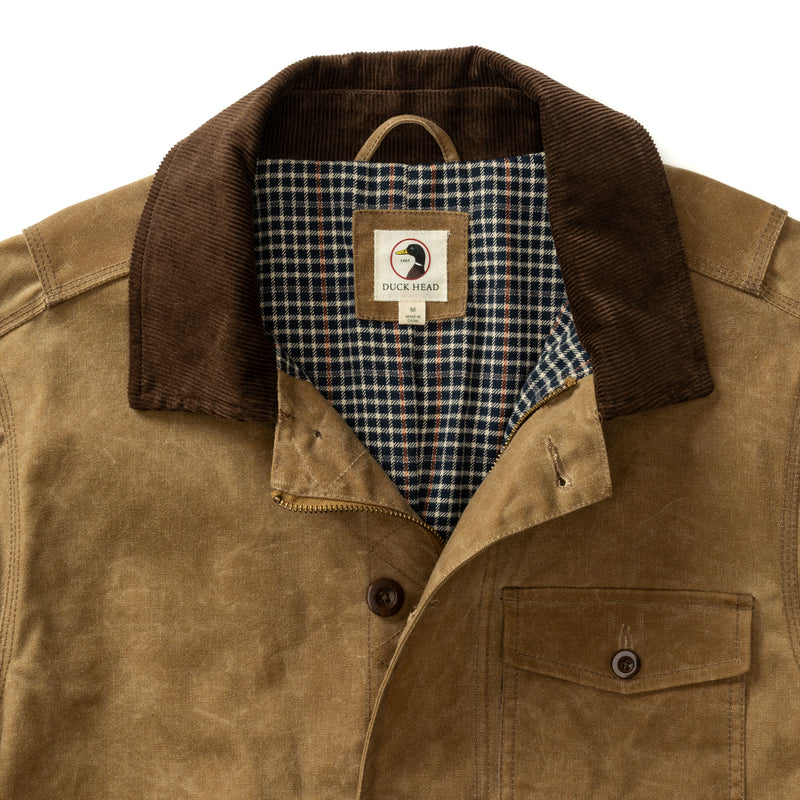 Waxed Duck Canvas Rancher Jacket - Umber Brown