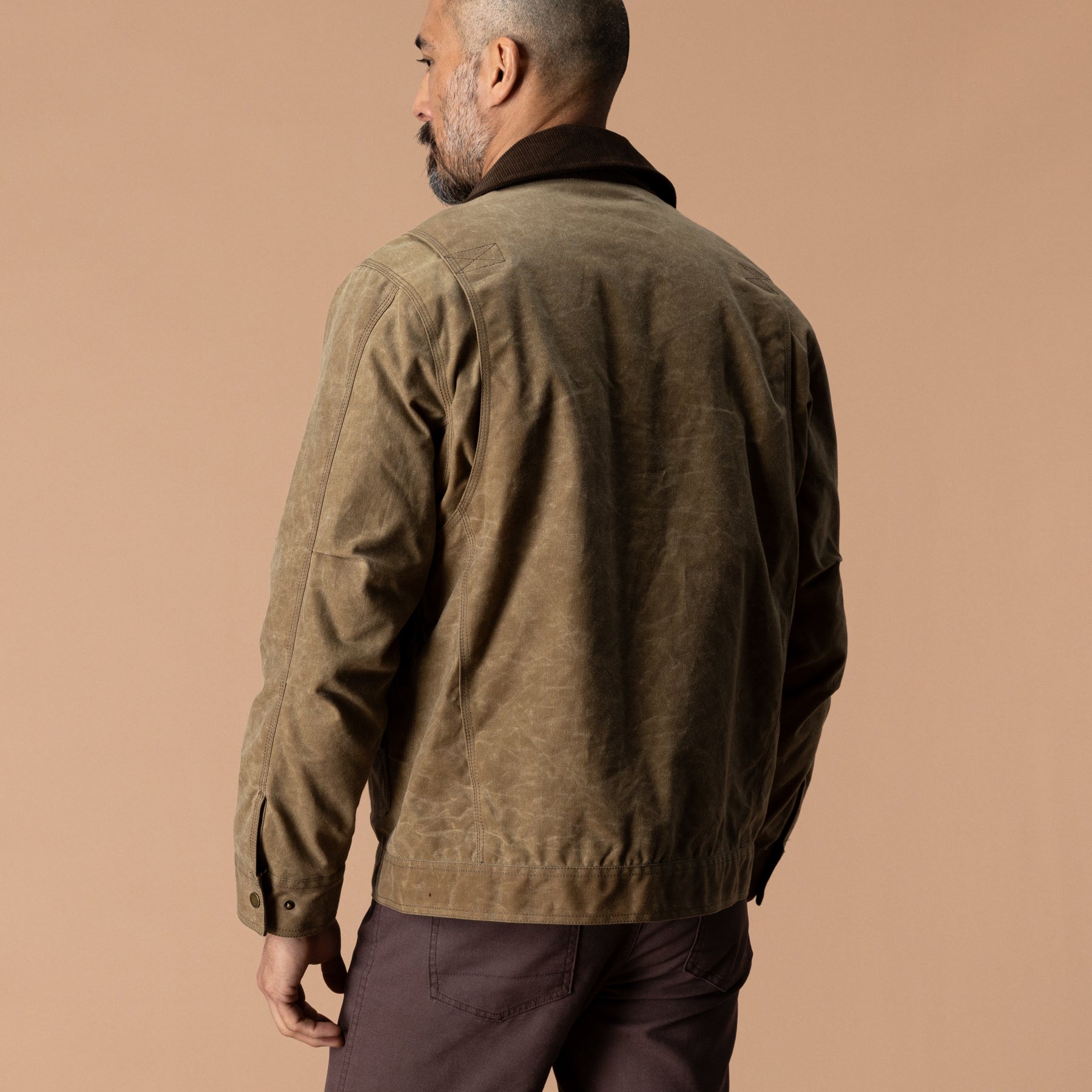 Waxed Duck Canvas Rancher Jacket - Umber Brown